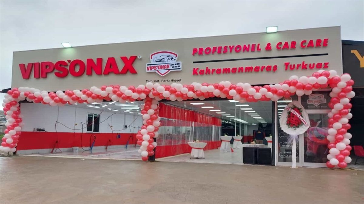 VIP SONAX CAR oto yıkama hizmeti Onikişubat Kahramanmaraş'ta